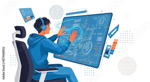 Innovative wheelchair design creation process using augmented reality technology interface