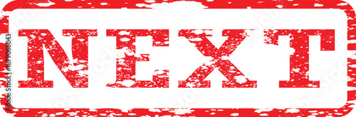 Next Rubber Stamp Navigation Vector