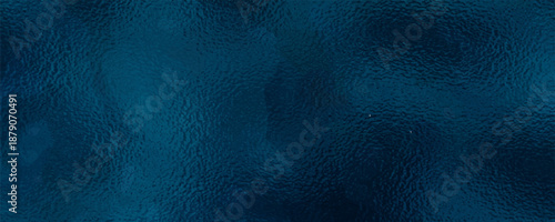 Blue Foil Texture Background with Glass Effect or sea blue glass texture
