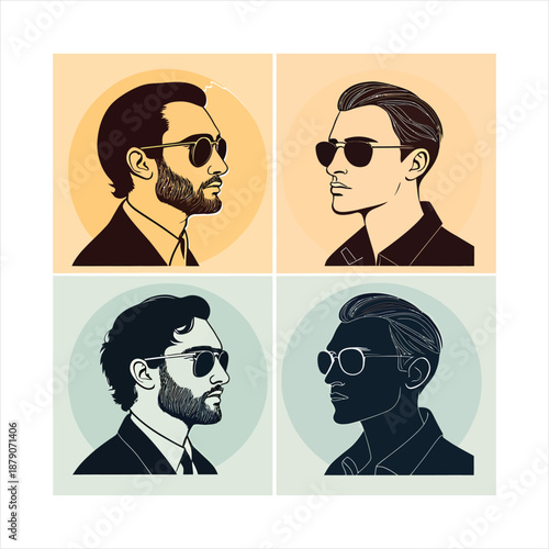 Sunglass or sunglasses icon silhouette vector black on a white background