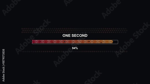 Wallpaper Mural Hexagon grid shows progress with animation for one second duration with colors changing and displaying percentage at the end Torontodigital.ca