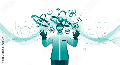 Visualization of atoms, molecular structures and data streams for science research