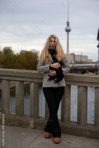 Woman standing at berlin 