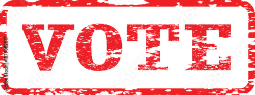 Vote Rubber Stamp Election Grunge Vector