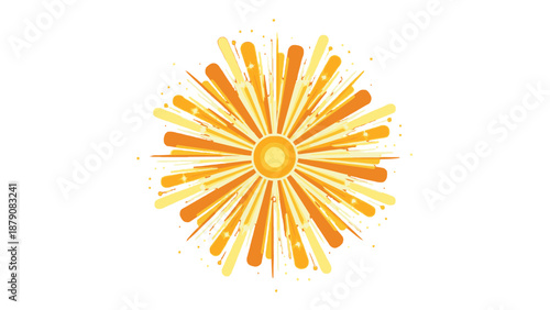 Sailboat on wavy sea, simple minimalist illustration.