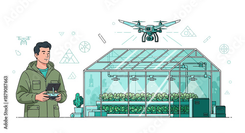 Precision farming with drone technology for sustainable agriculture in greenhouse setting
