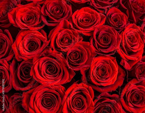 Wallpaper Mural Red roses background Torontodigital.ca