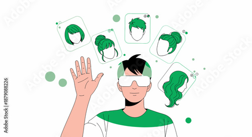 Virtual reality avatar selection interface for immersive experiences and identity customization