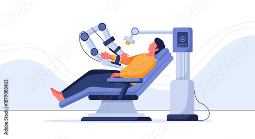 Advanced robotic healthcare solution aiding patient with precise medical assistance and diagnostics