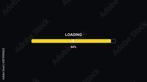 Wallpaper Mural Hexagon grid with dynamic loading progress bar showing complete status in a simple animation Torontodigital.ca