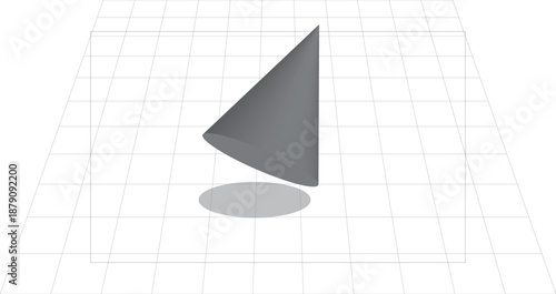 Vector illustration of a 3d business pyramid graph icon with a triangle shape design and an arrow sign for web logo concepts