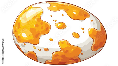 Egg Cartoon Style Vector Illustration for Creative Designs