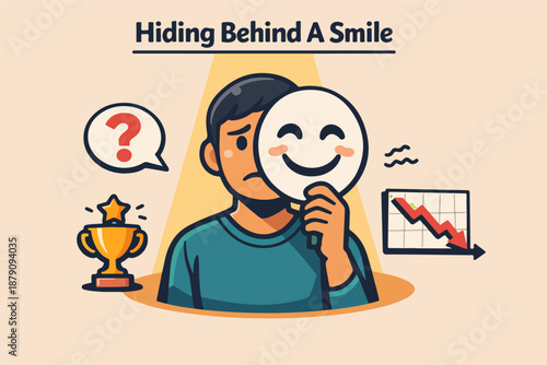 Hiding behind a smile: masking emotions under pressure and success