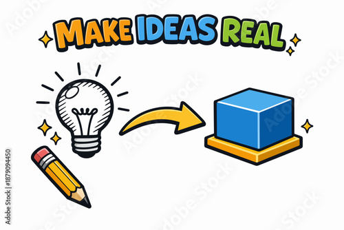 Make ideas real: turn a bright concept into a finished produc