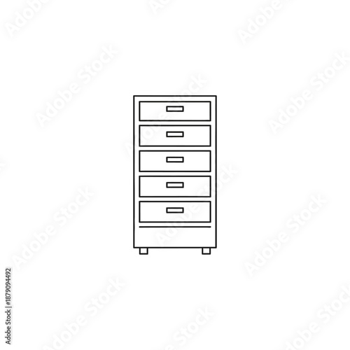Simple Modern Chest of Drawers for Bedroom Storage and Organization