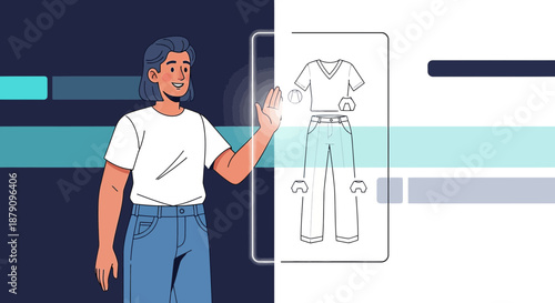 Personalized digital style advisor with virtual fitting room enhancing customer shopping experience