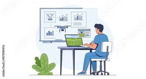 Precision agriculture management using drones for enhanced farming and modern technology