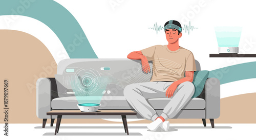 Visualization of meditative relaxation and mental wellness using wearable technology at home