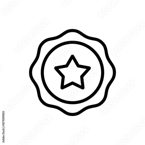 Award Badge Icon Representation for Achievement and Recognition