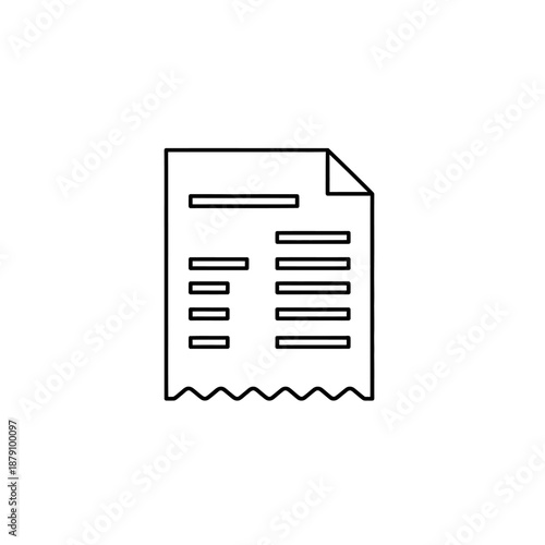 Close-up Image of a White Document with Text and Highlighted Sections for Business and Office Use