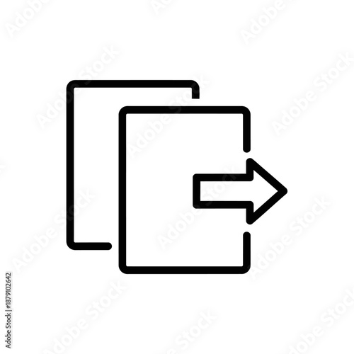 Exit Sign Icon for Safety Direction and Emergency Evacuation Signs