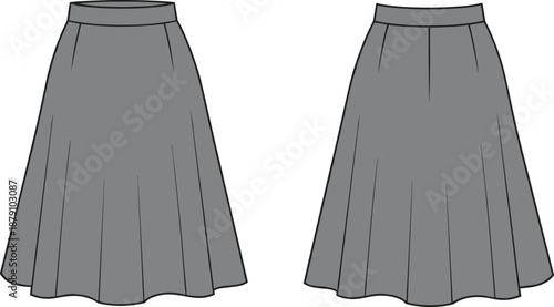 Technical fashion vector flat sketch of a women's mauve cropped sweatshirt with oversized balloon sleeves, raglan seams, ribbed crew neck, and elastic gathered hemline.