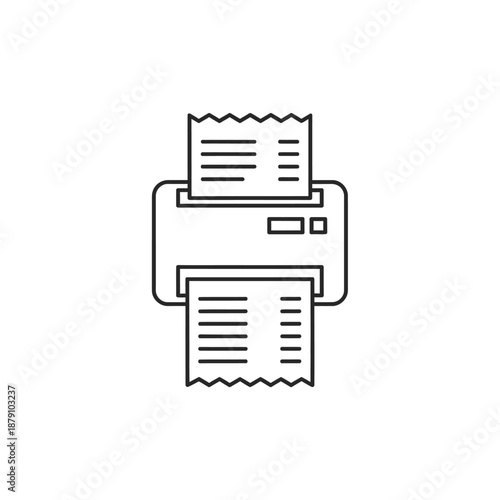 Modern Printer Printing Document for Office Work and Business Tasks