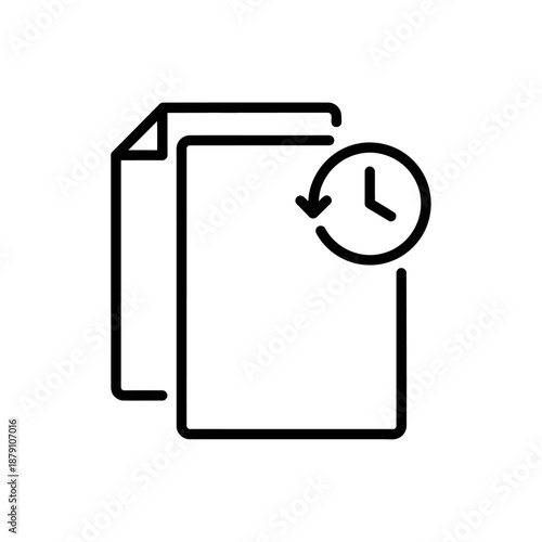 Simple Time Management Concept with Paper and Clock for Productivity and Scheduling