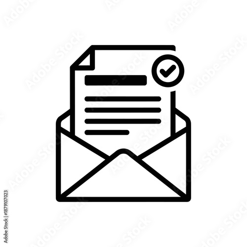 Smart Email Notification Icon for Communication and Messaging Apps