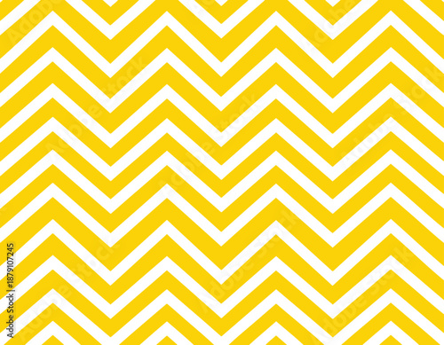 Vibrant yellow and white chevron pattern background design