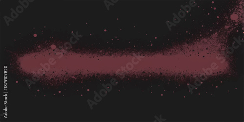 Abstract grunge background featuring a dark winter night sky with glowing stars, red holiday light particles, and magic snow for a festive Christmas and New Year celebration design