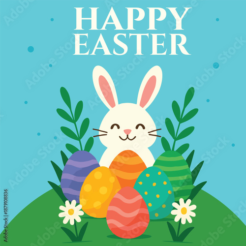 happy easter celebration post deisgn