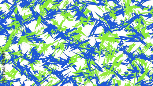 Dynamic abstract illustration of energetic patterns and vibrant motion, conveying a sense of art and chaos