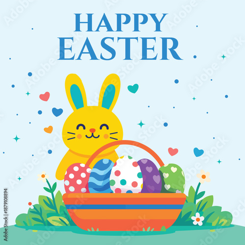 happy easter celebration post deisgn