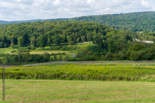 South Fork, Pennsylvania: Johnstown Flood National Memorial. Site of former Lake Conemaugh and South Fork Dam, which broke and caused the 1889 disaster