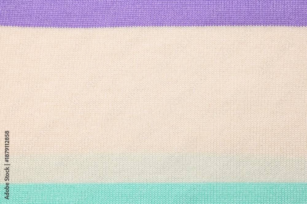 Fototapeta premium Beautiful striped fabric as background, closeup view