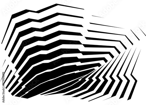Black Vector pattern of broken lines on a white background. Technological pattern. Sport vector background for covers, advertising, posters, packaging. dynamic design element. Stripes in retro style. 