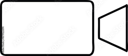 tablet pc with blank screen silhouette