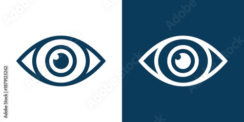 Photos Eye technology logo design ,eye care, media vision vector template design