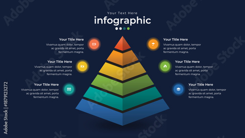  An abstract infographic graphic, showcasing data in a visually appealing and organized manner, perfect for presentations.
