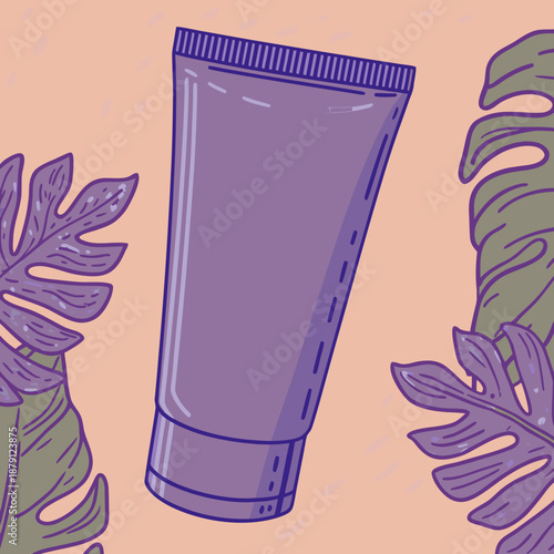 Face Wash Vector Illustration