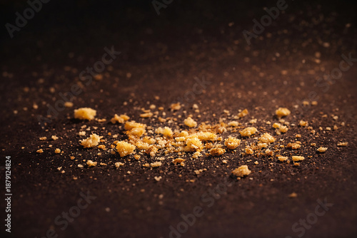 Crispy Snack Crumbs Background