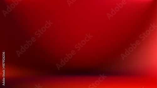 Studio red gradient bg. Red empty room. Limbo texture wallpaper.