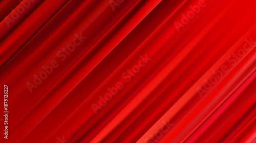 Soft red bg with dynamic satin waves. Dark interior room wall