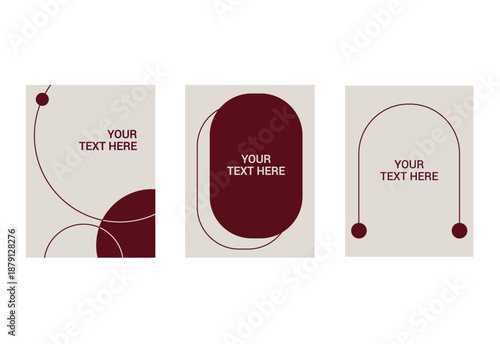 Abstract branding and social media template