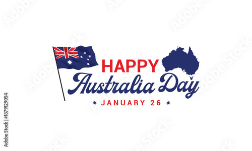 Happy Australia Day Logo / icon - Vector illustration
