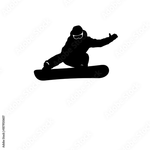 Snowboarder Jump Silhouette
