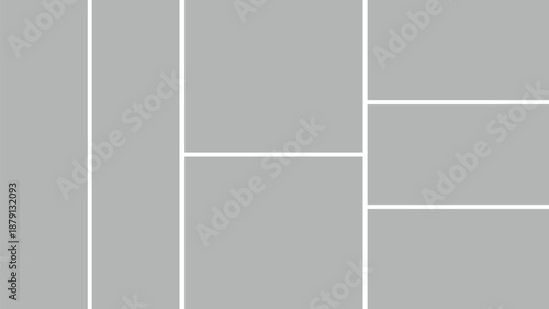 Minimal Photo Collage Vector Template