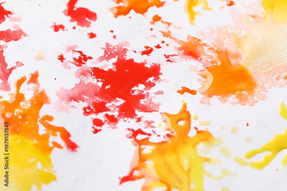 Obraz premium Abstract watercolor painting on canvas, closeup view
