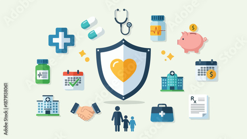 vector set of medical icons